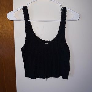 Urban outfitters black cropped tank